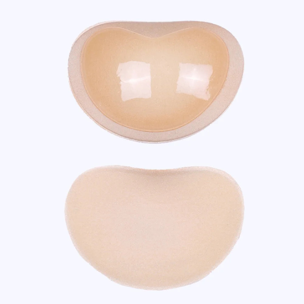 Chest Push up Sticky Bra Thicker Sponge Bra Pads Breast Lift up Enhancer Silicone Removeable Inserts Swimsuit Invisible Bra